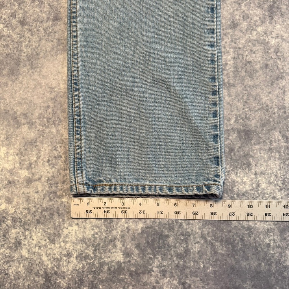 VTG Levis 505 Regular Fit Straight Leg Jeans Mens 40x30 Light Wash Blue Denim - Picture 7 of 8